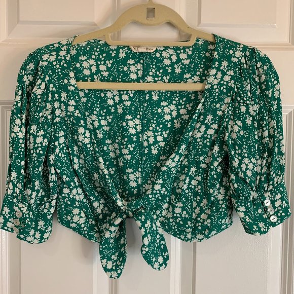 FOR LOVE AND LEMONS - Zamira Floral Crop Top - Picture 3 of 6